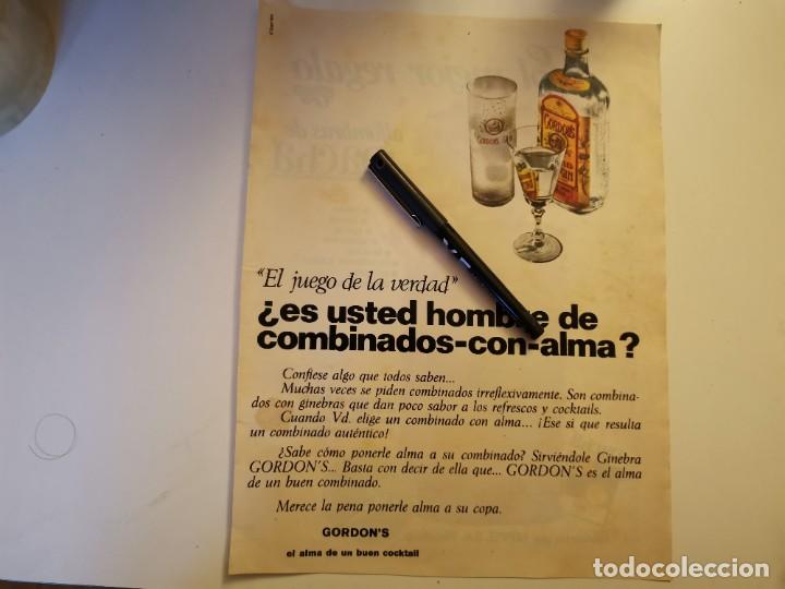 Coleccionismo de vinos y licores: GINEBRA GIN GORDON'S ANUNCIO PUBLICIDAD REVISTA 1967