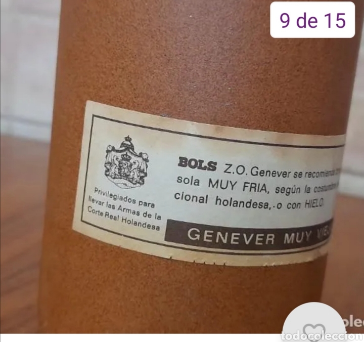 Coleccionismo de vinos y licores: Caneco gin BOLS - Foto 5