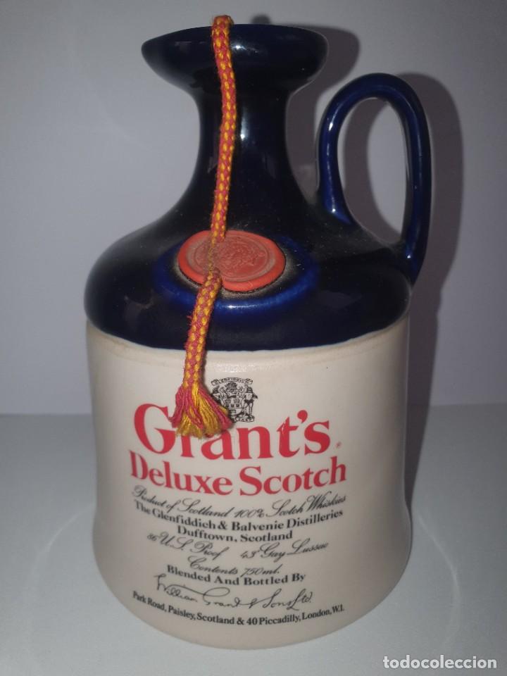 CANECO CERAMICA SCOTCH WHISKY GRANT'S DE LUXE (Coleccionismo - Botellas y Bebidas - Vinos, Licores y Aguardientes)