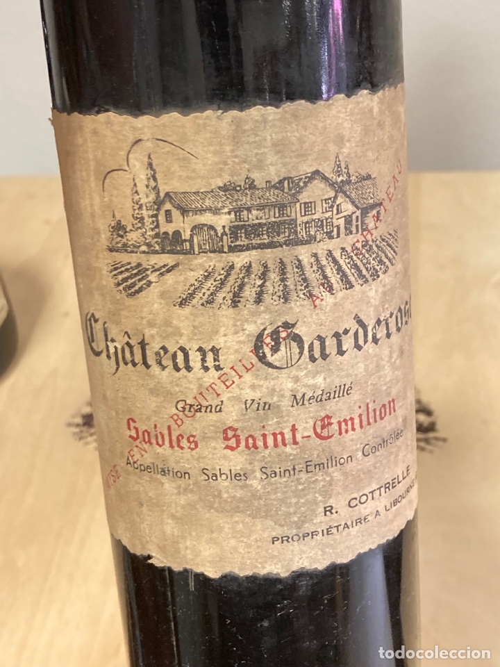 Coleccionismo de vinos y licores: Botella de vino francés chateau carderose - Foto 2 - 269818428
