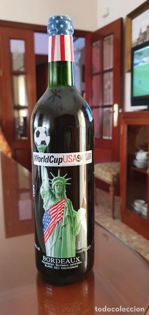 Coleccionismo de vinos y licores: Botella vino bordeaux World cup USA 94