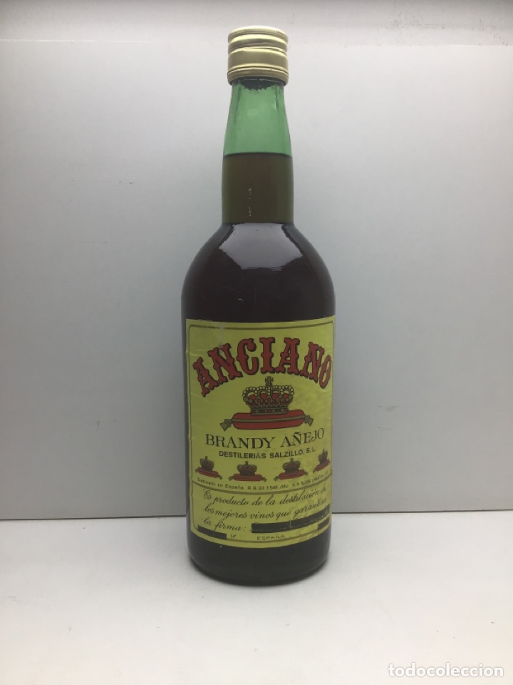 Collectionnisme de vins et liqueurs: ANTIGUO BOTELLON BRANDY ANCIANO -DESTILERIAS SALZILLO ,S.L - 2 LITROS