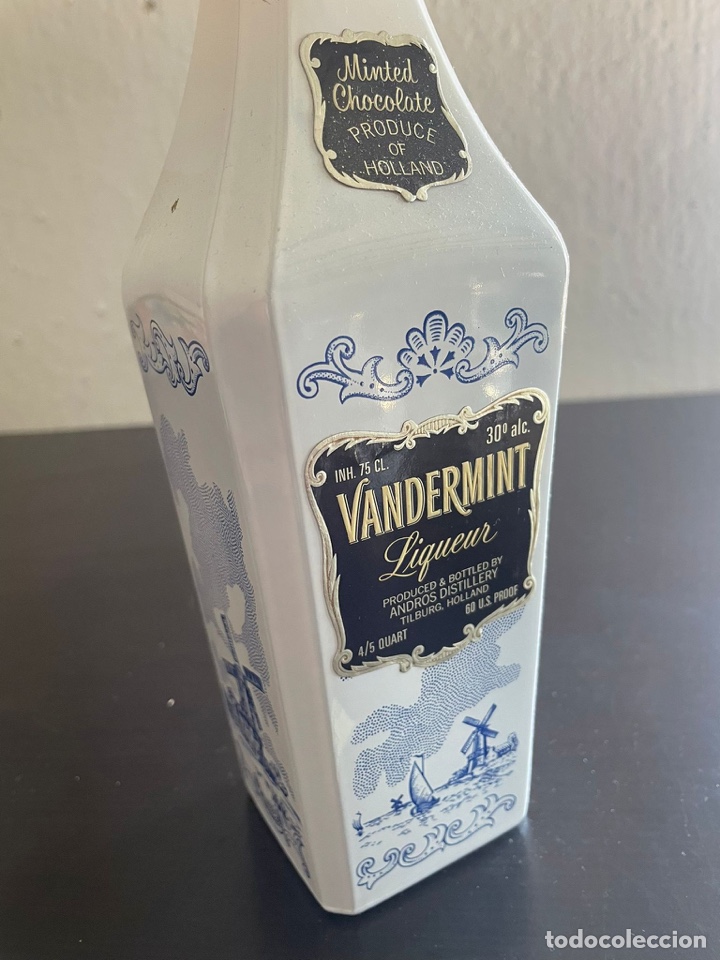 Coleccionismo de vinos y licores: botella licor de chocolate vandermint - Foto 2