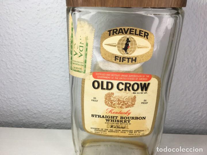 Coleccionismo de vinos y licores: BOTELLA BOURBON WHISKEY OLD CROW - Foto 2