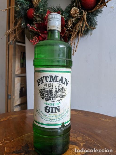 Coleccionismo de vinos y licores: BOTELLA DE GIN PITMAN - Foto 1