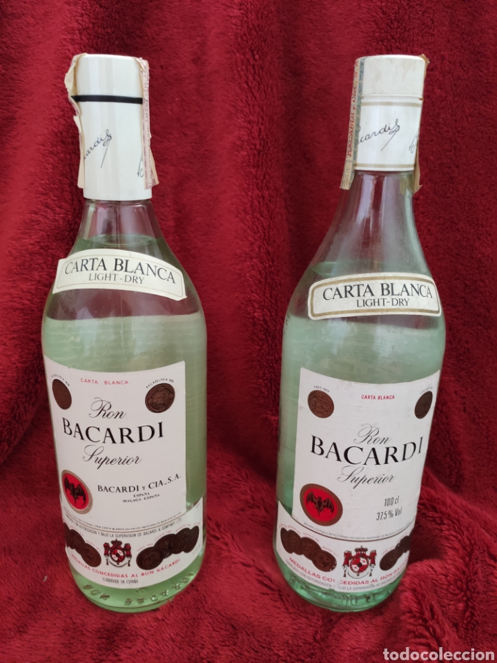 Coleccionismo de vinos y licores: Lote 2 botellas Ron Bacardi