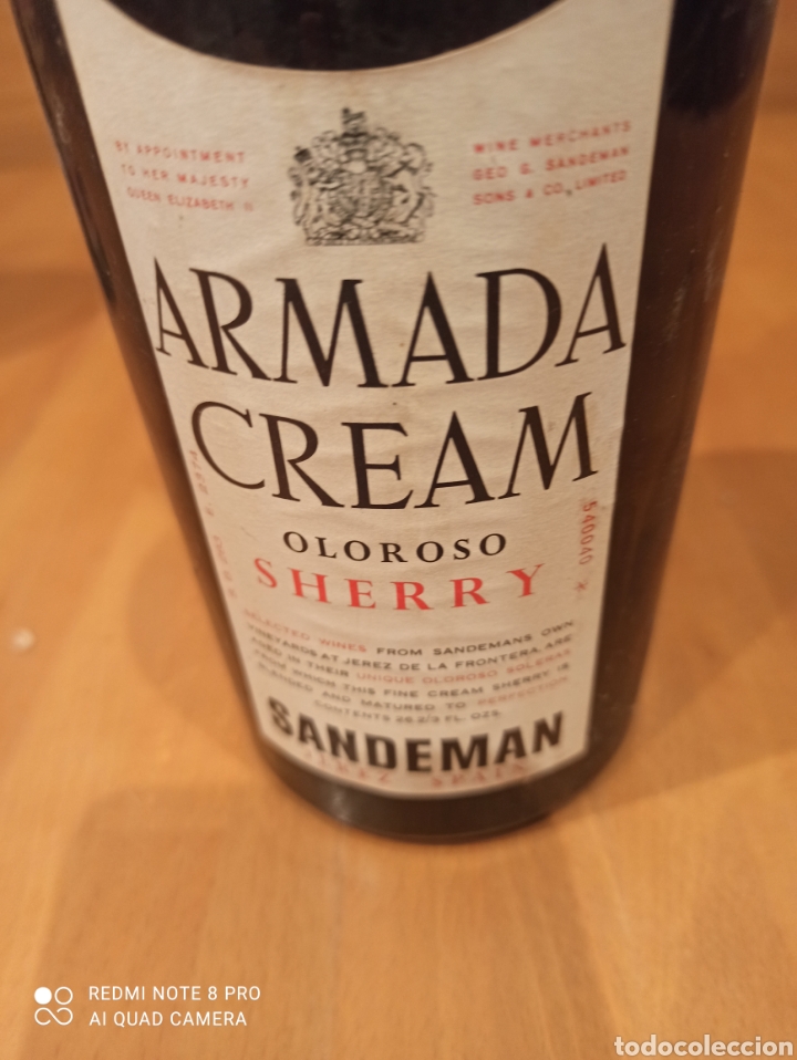 Coleccionismo de vinos y licores: Sherry Armada Cream - Foto 2