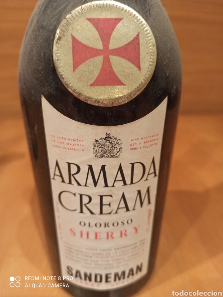 Coleccionismo de vinos y licores: Sherry Armada Cream - Foto 5