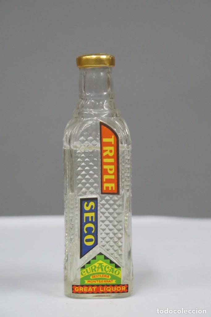 Collectionnisme de vins et liqueurs: BOTELLIN. TRIPLE SECO CURACAO DESTILERIA MONTSERRAT