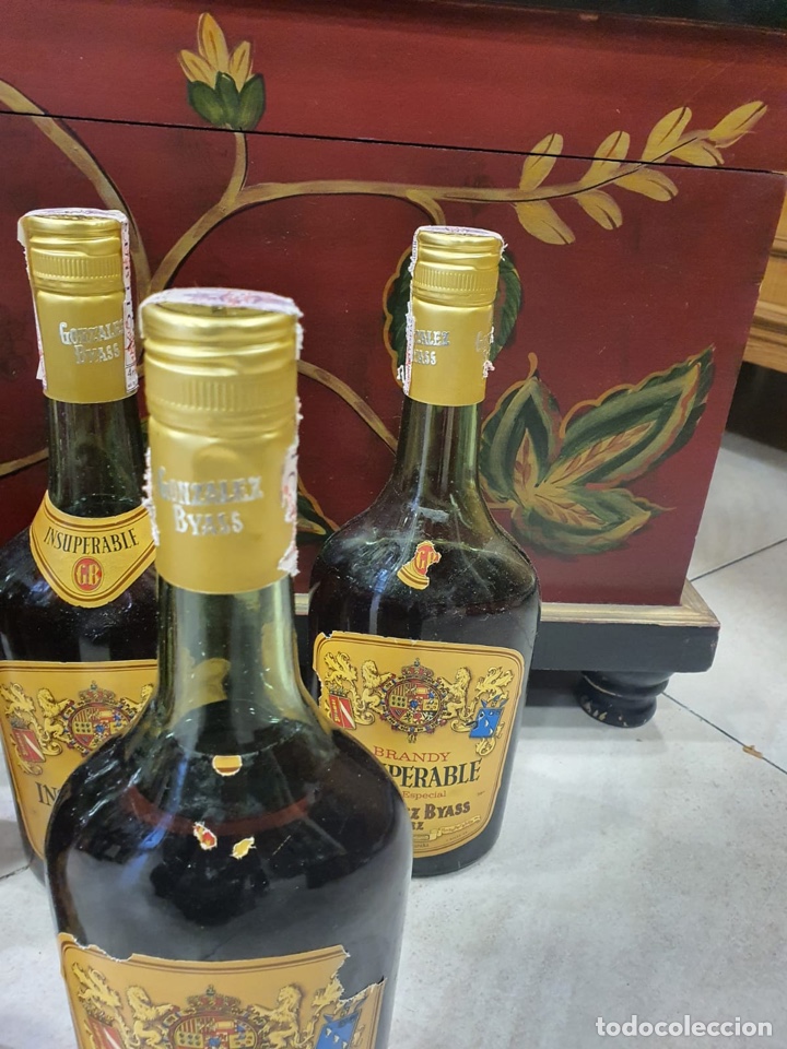Coleccionismo de vinos y licores: Lote de 8 botellas brandy insuperable años 70 - Foto 6 - 302351148