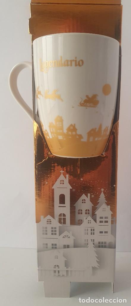 Sammlung von Weinen und Lik&ouml;ren: Ron Legendario taza de cer&aacute;mica Navidad