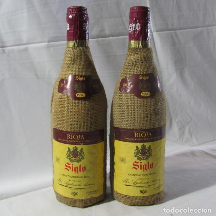 Sammlung von Weinen und Lik&ouml;ren: 2 botellas Vino de Rioja Siglo 1970