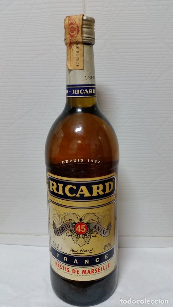 Collection of wines and liquors: RICARD Pastis Marseille 45&ordm; 100cl.