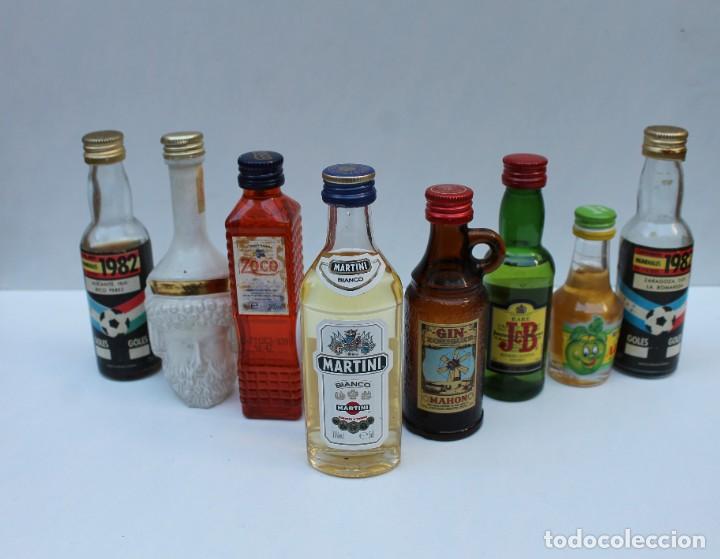 lote de 8 mini botellas - botellines de licor - Compra venta en