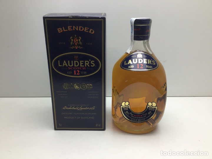 Collezionismo di vini e liquori: BOTELLA DE WHISKY LAUDER'S 12 A&Ntilde;OS -BLENDED WHISKT - 70 CL 40&ordm; - CAJA ORIGINAL