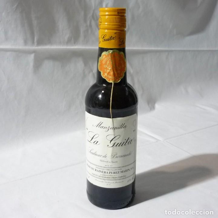 Sammlung von Weinen und Lik&ouml;ren: Botella de Manzanilla La Guita Sanlucar de Barrameda 375 cl.