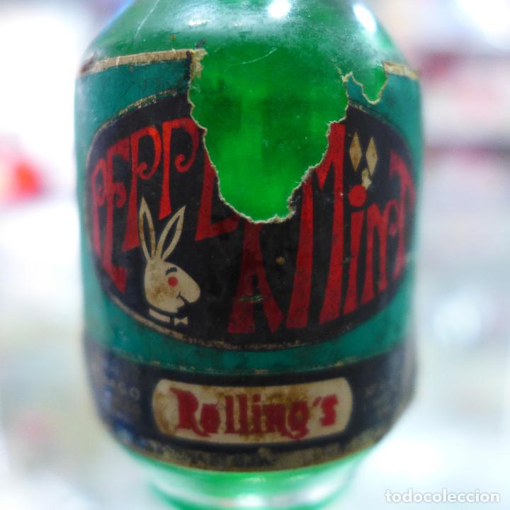Coleccionismo de vinos y licores: BOTELLIN DE PEPPERMINT ROLLINGS - Foto 2