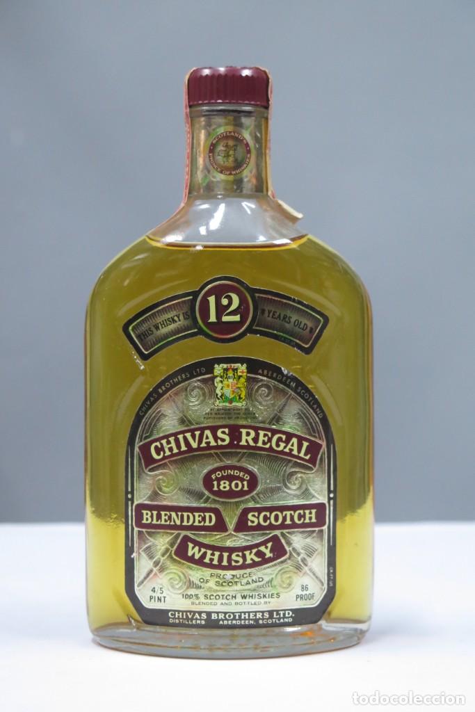 Collectionnisme de vins et liqueurs: BOTELLA. CHIVAS. 12 A&Ntilde;OS. PRECINTO USA