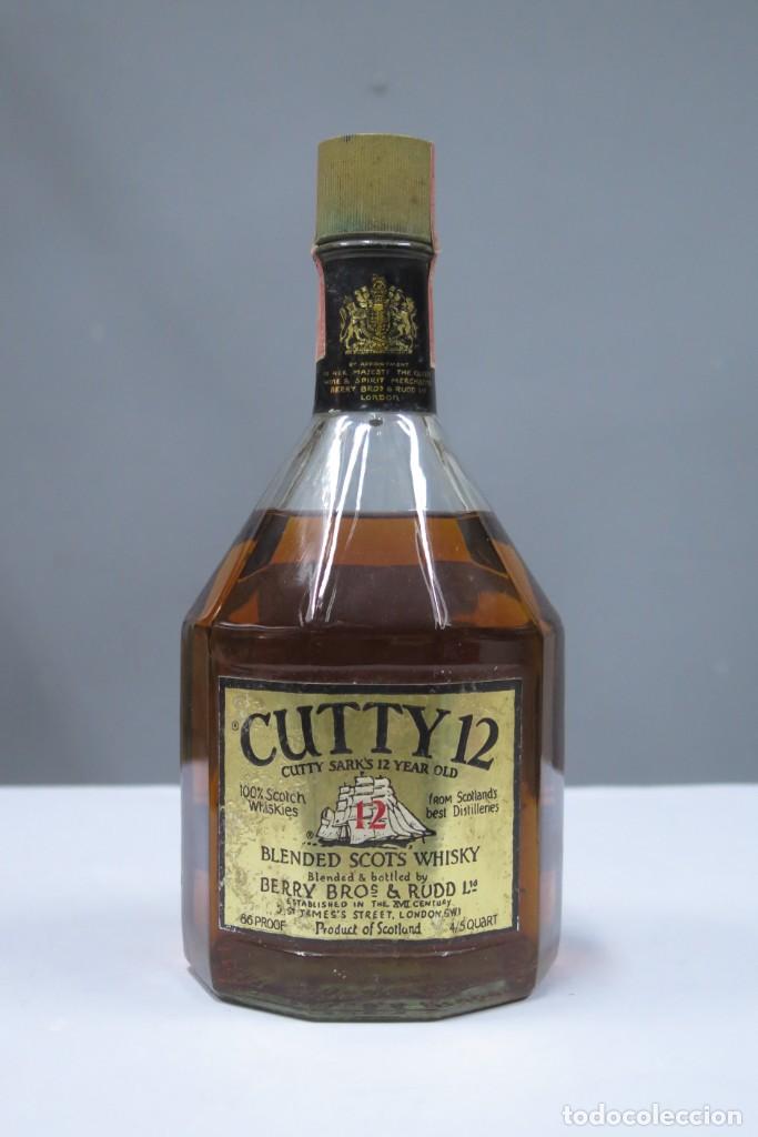Collectionnisme de vins et liqueurs: BOTELLA. CUTTY. 12 A&Ntilde;OS. PRECINTO USA