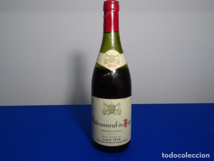 Sammlung von Weinen und Lik&ouml;ren: VINO LOUIS T&Ecirc;TE CHAUTEAUNEUF-DU PAPE 1988. FRANCE. COLECCI&Oacute;N.