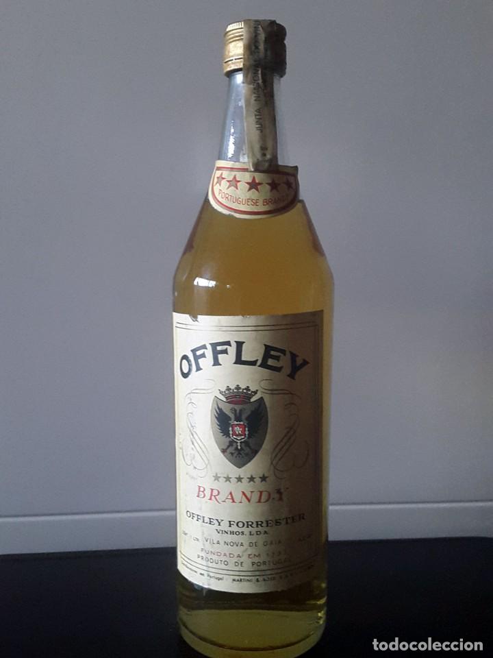 Coleccionismo de vinos y licores: Brandy OFFLEY cinco estrellas - Foto 1