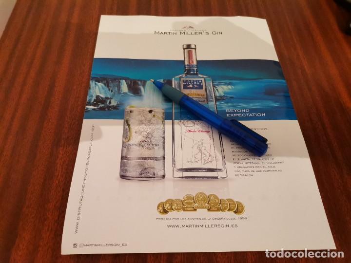 Coleccionismo de vinos y licores: GINEBRA MARTIN MILLER'S ANUNCIO PUBLICIDAD REVISTA