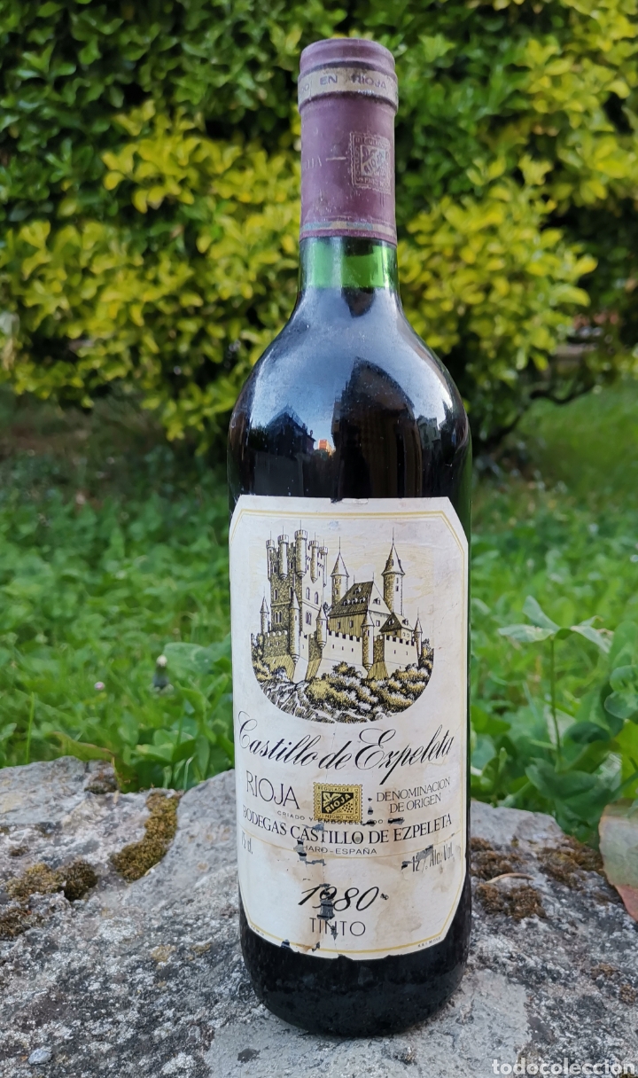 Sammlung von Weinen und Lik&ouml;ren: Botella Vino Rioja Castillo de Ezpeleta Cosecha 1980