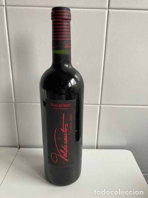 Coleccionismo de vinos y licores: BOTELLA DE VINO VALDESANTOS CRIANZA 2003 RIBERA DEL DUERO (SIN ABRIR)
