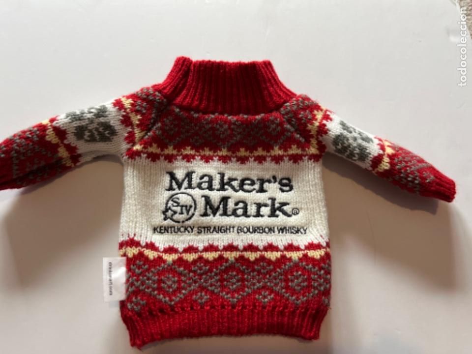 Coleccionismo de vinos y licores: Whisky Makers Mark - Jersey 17x13cm cubre botella