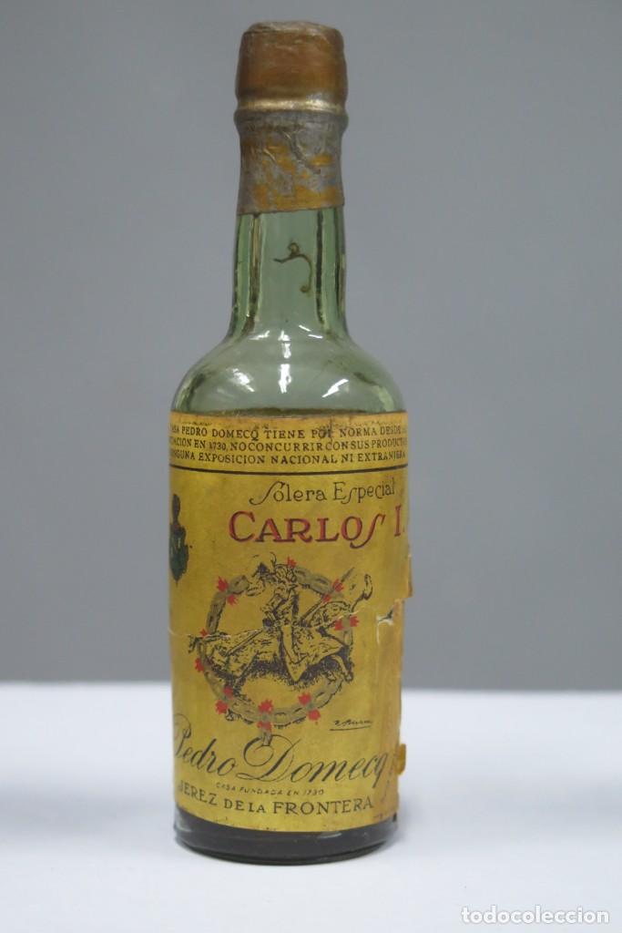 Collection of wines and liquors: BOTELLIN. CARLOS I. SOLERA ESPECIAL. PEDRO DOMECQ
