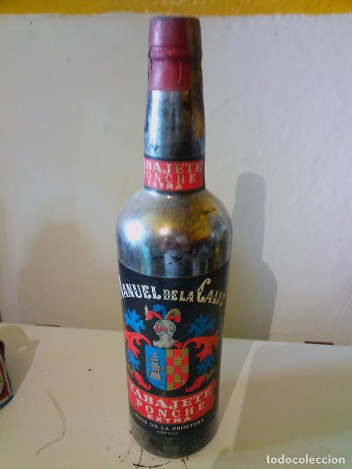 Collection of wines and liquors: Antigua botella vinos vac&iacute;a Manuel de la calle