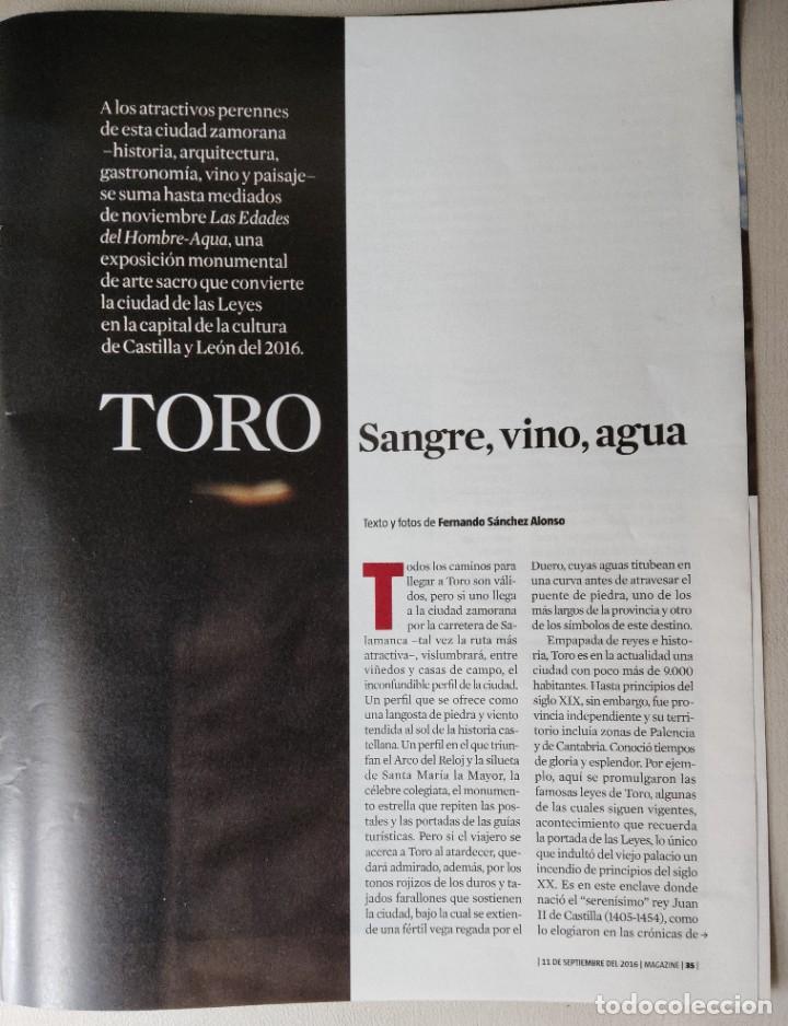 Coleccionismo de vinos y licores: ART&Iacute;CULO DE REVISTA 2016 VINO DE TORO 6 pgs