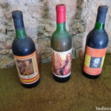 Coleccionismo de vinos y licores: 3 BOTELLAS ANTIGUAS GENERAL FRANCISCO FRANCO. Lote 343186963