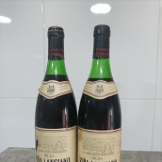 Coleccionismo de vinos y licores: 2 BOTELLAS DE VINO RIOJA. VIÑA LANCIANO DE BODEGAS LAN. RESERVA. Lote 343768373