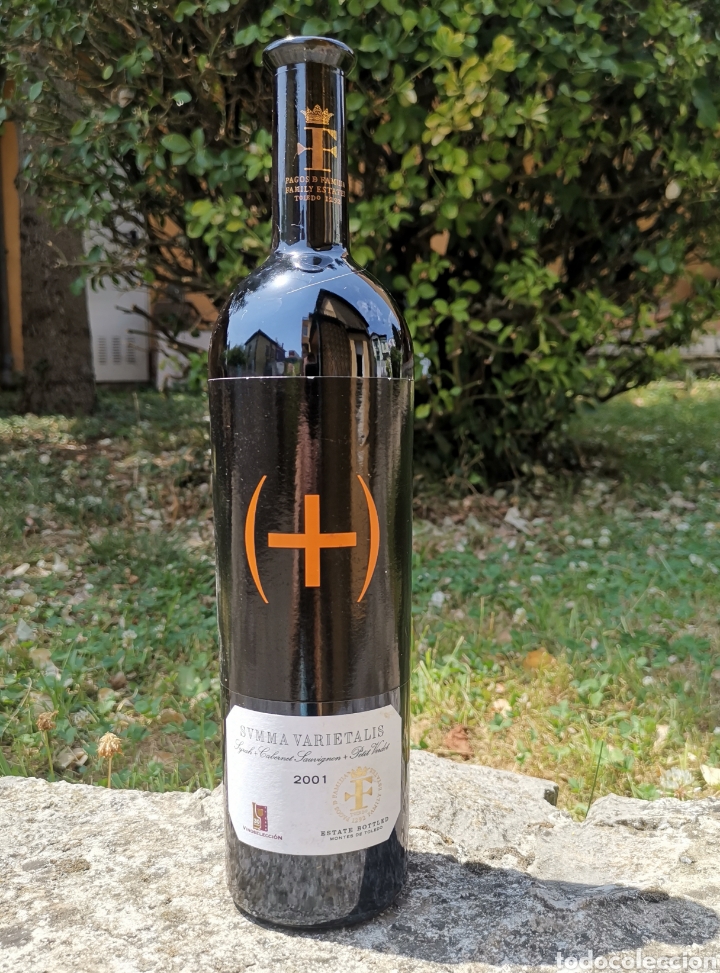 Sammlung von Weinen und Lik&ouml;ren: Botella Vino Summa Varietalis- Montes de Toledo -Syrah Cabernet Sauvignon Petir Verdot- Cosecha 2001