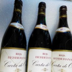Coleccionismo de vinos y licores: 1973, BODEGAS BERBERANA, CARTA DE ORO, RESERVA. Lote 353711933