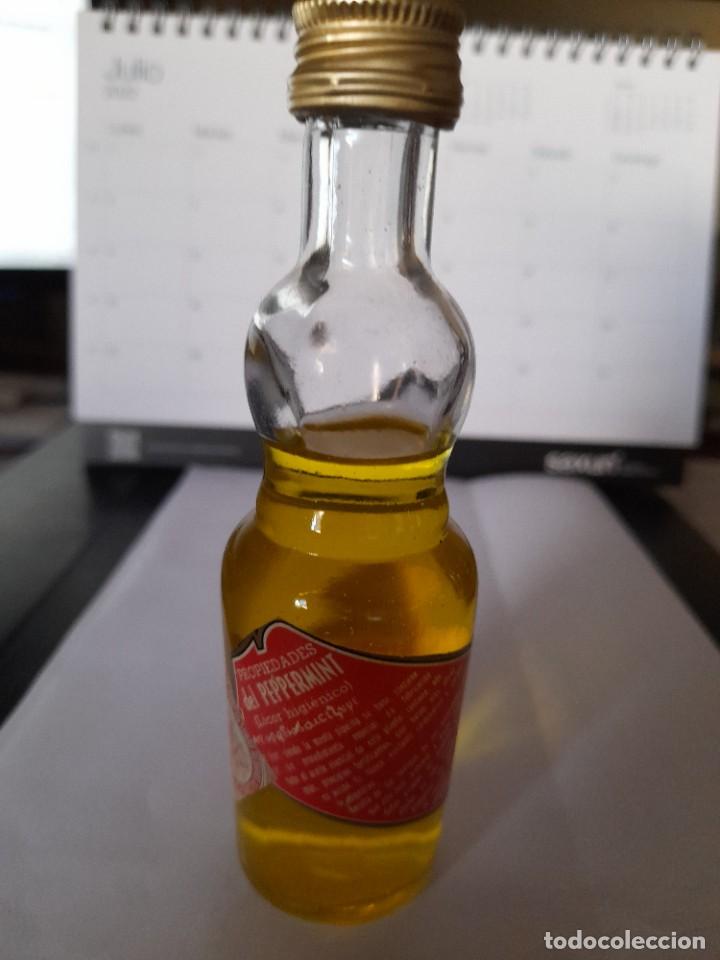 Coleccionismo de vinos y licores: LICOR HIGIENICO PEPPERMINT TOMAS SENSADA RIERA VALENCIA PEQUE&Ntilde;A BOTELLA MINIATURA ANTIGUA BOTELLITA