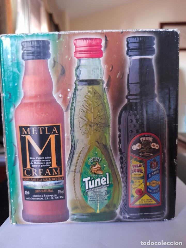 Coleccionismo de vinos y licores: 3 BOTELLAS TUNEL MALLORCA CON SU CAJA PEQUE&Ntilde;A MINIATURA BOTELLITA