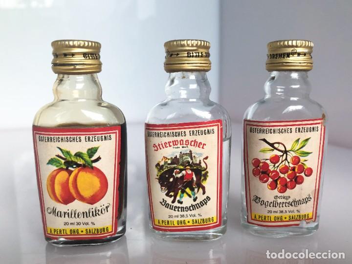 Coleccionismo de vinos y licores: Botellines de licor - Albert Pertl (destileria) - Vac&iacute;os