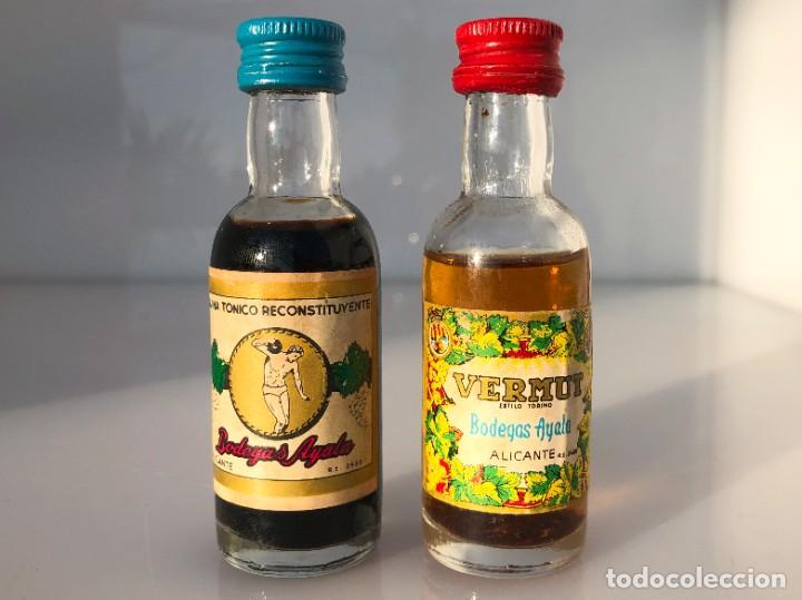 Coleccionismo de vinos y licores: Botellines de licor - Bodegas Ayala - Precintados/Evaporados