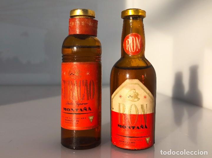Coleccionismo de vinos y licores: Botellines de licor - Monta&ntilde;a (destileria) - Precintados