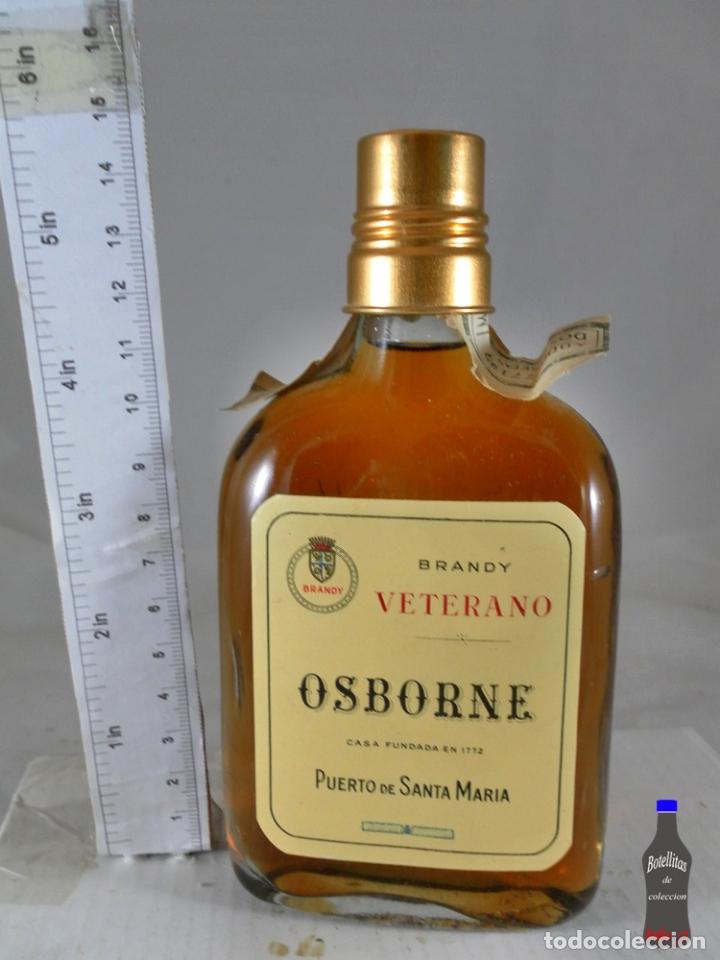 Coleccionismo de vinos y licores: BOTELLITA BOTELLIN PETACA BRANDY VETERANO OSBORNE PUERTO DE SANTA MARIA