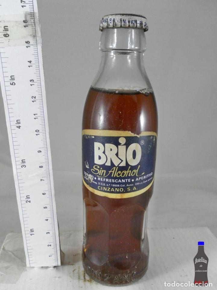 Collection of wines and liquors: BOTELLITA BOTELLIN BRIO CINZANO SIN ALCOHOL CHAPA CORONA