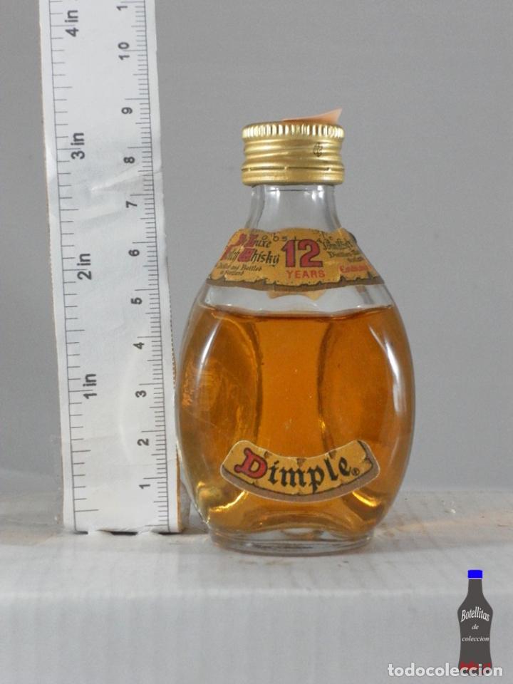 Coleccionismo de vinos y licores: BOTELLITA BOTELLIN WHISKY DIMPLE 12 YEARS SCOTLAND DESTILERIAS UNIDAS MADRID DOMECQ
