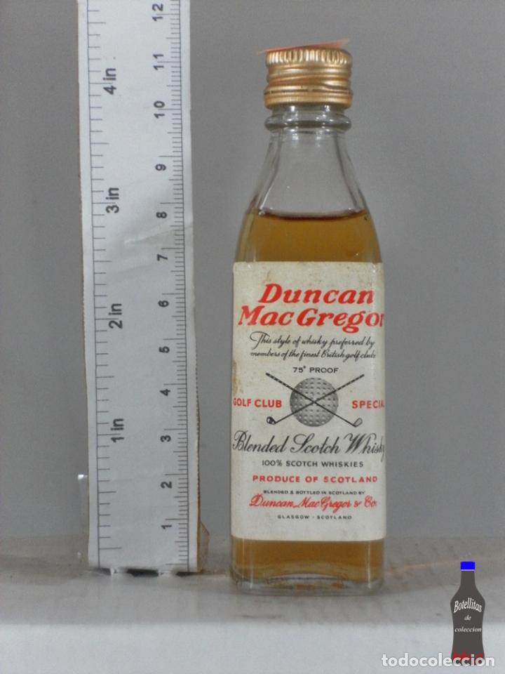 Coleccionismo de vinos y licores: BOTELLITA BOTELLIN WHISKY DUNCAN MACGREGOR BLENDED SCOTLAND