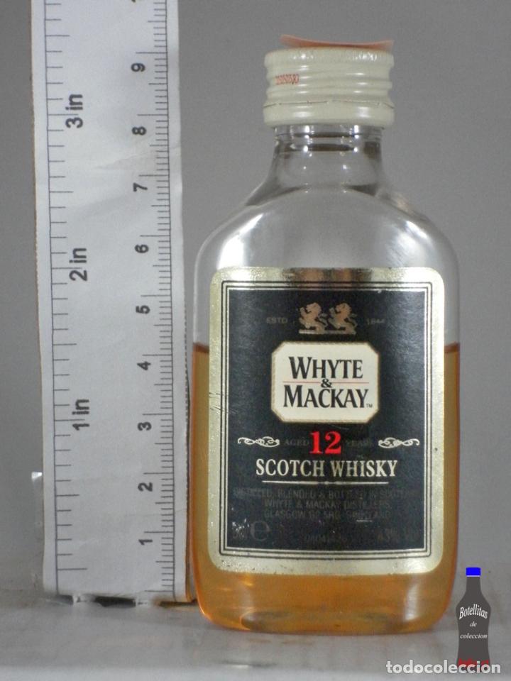 Coleccionismo de vinos y licores: BOTELLITA BOTELLIN WHISKY WHYTE & MACKAY 12 YEARS GLASGOW SCOTLAND