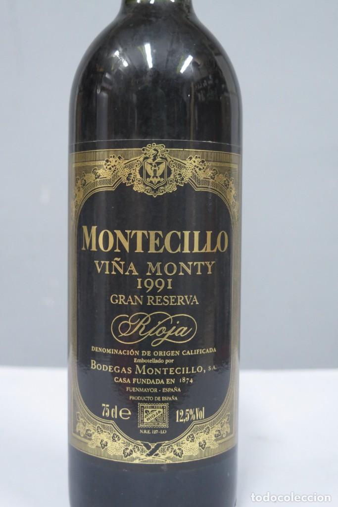 Coleccionismo de vinos y licores: BOTELLA. Montecillo. gran reserva. 1991 - Foto 2