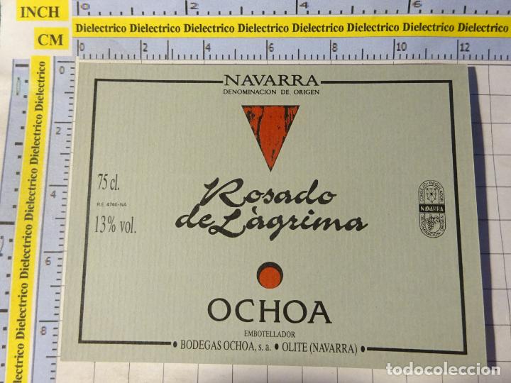 Sammlung von Weinen und Lik&ouml;ren: ETIQUETA DE BEBIDAS. VINO LICORES. NAVARRA ROSADO DE L&Aacute;GRIMA OCHOA. 556