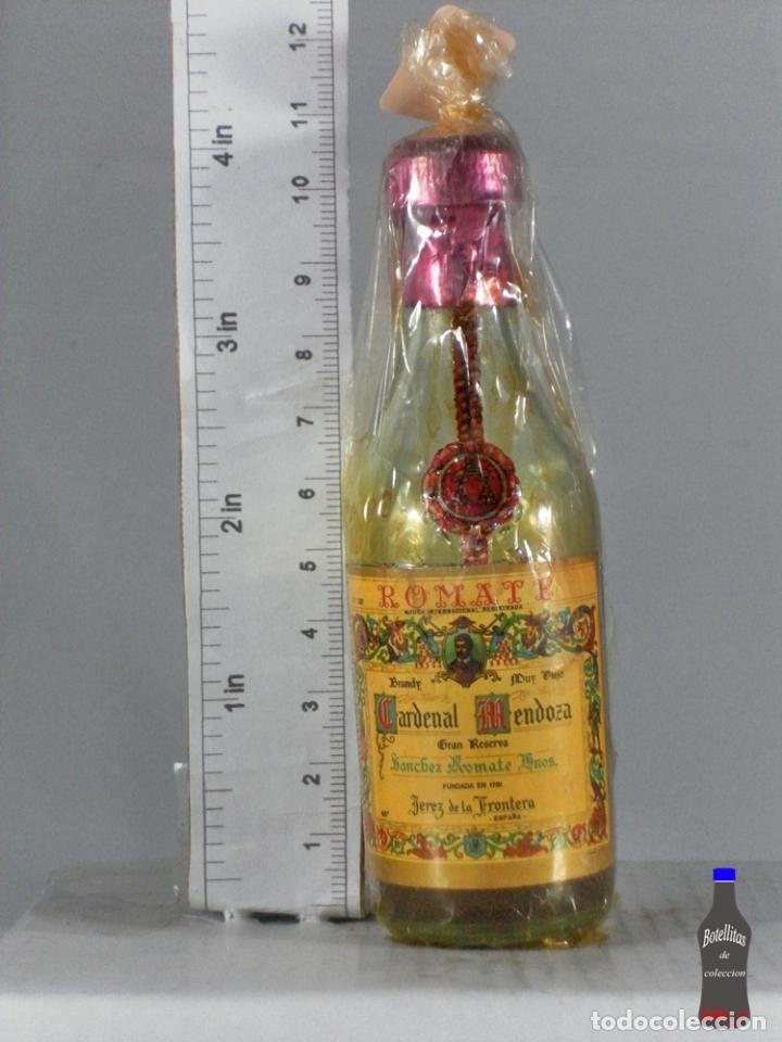 Coleccionismo de vinos y licores: BOTELLITA BOTELLIN BRANDY GRAN RESERVA CARDENAL MENDOZA SANCHEZ ROMATE HERMANOS JEREZ DE LA FRONTERA