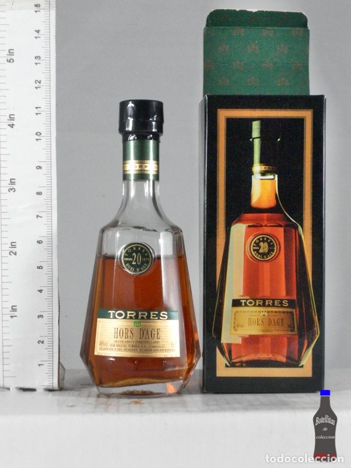 Coleccionismo de vinos y licores: BOTELLITA BOTELLIN BRANDY TORRES HORS D AGE 20 A&Ntilde;OS VILLAFRANCA DEL PENEDES